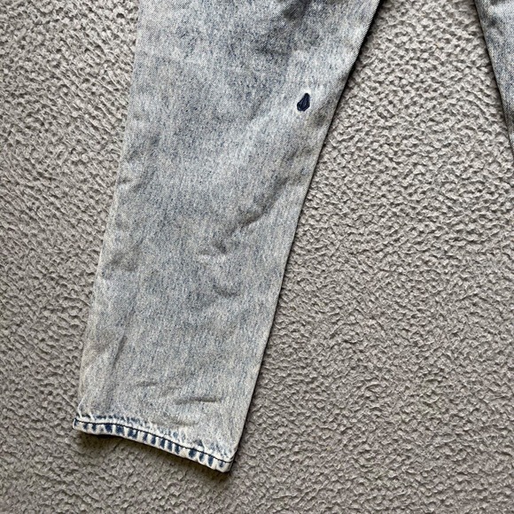 Volcom Jeans Womens Size 27 Blue Acid Wash Straight Leg Ankle Zip - Picture 11 of 12